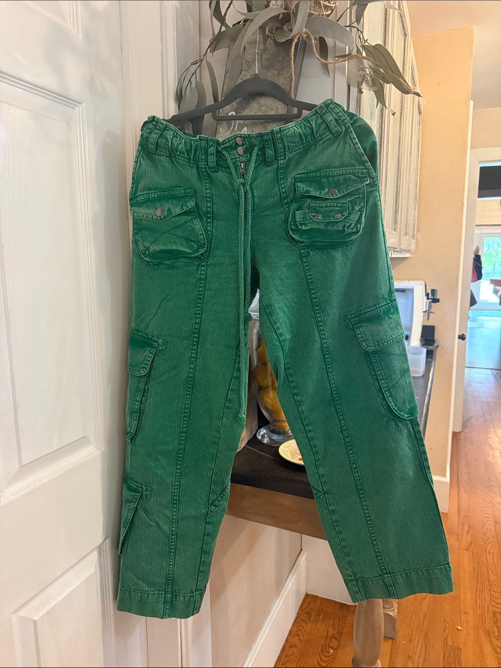 Free People Green Cargo pants